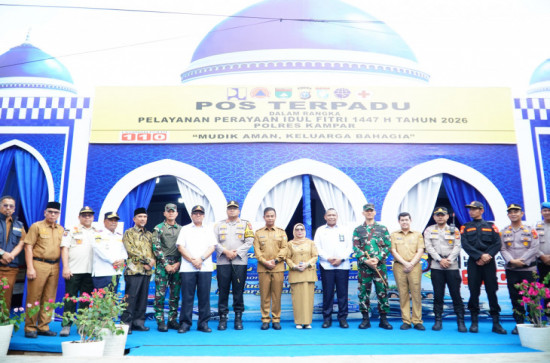 Plt. Kasatpol PP Zulfikar Dampingi Bupati Kampar Tinjau Pos Pam Terpadu Lebaran Tahun 2026
