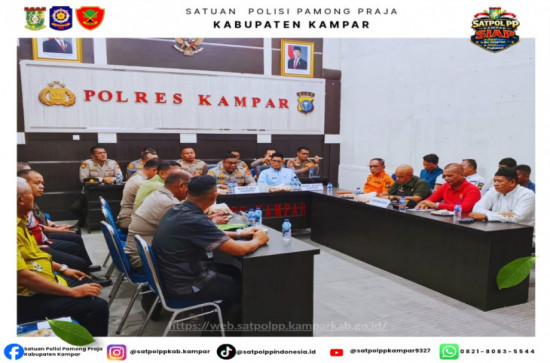 Plt. Kasatpol PP Hadiri Rakor Pesiapan Apel Akbar Karhutla