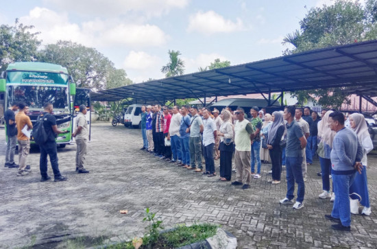 Satpol PP Kampar Berangkatkan Marching Band untuk Pawai MTQ Riau ke- XLIV di Kuansing